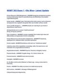 MGMT 383 Exam 1 ~Ole Miss~ Latest Update
