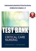 Understanding the Essentials of Critical Care Nursing 3rd Edition &lpar;2019&rpar; &ndash; Test Bank &lpar;PDF&rpar;