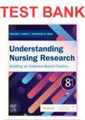 Test Bank &ndash; Understanding Nursing Research&colon; Building an Evidence-Based Practice&comma; 8th Edition &lpar;Grove & Gray&comma; 2023&rpar;&comma; Chapters 1&ndash;25 &vert; Complete Test Bank