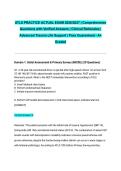 ATLS PRACTICE ACTUAL EXAM 2026&sol;2027 &vert; Comprehensive Questions with Verified Answers &vert; Clinical Rationales &vert; Advanced Trauma Life Support &vert; Pass Guaranteed - A&plus; Graded
