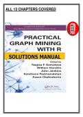 Practical Graph Mining with R 1st Edition &lpar;2014&rpar; - Samatova&comma; Hendrix&comma; Jenkins&comma; Padmanabhan&comma; Chakraborty - Solutions Manual &lpar;PDF&rpar;