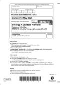 edexcel biology A  paper 1 2025