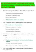 NYC Food Protection Final Exam 2026 Practice Test 150&plus;  Questions &vert; Questions & Answers &vert; Latest Update 2026 &vert;  Exam Prep &vert; Graded A&plus;