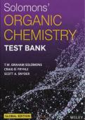 Test Bank for Organic chemistry by  Solomons &vert; All Chapters 1-25 &vert;Questions & Answers&vert; Latest update 
