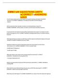 AMMO 49 Questions with Correct Answers 2026 &vert; USAF Ammunition Systems &lpar;2W0X1&rpar; CDC Level 5 Exam Study Guide
