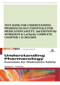Understanding Pharmacology&colon; Essentials for Medication Safety &ndash; 2nd Edition &lpar;Workman & LaCharity&rpar; &vert; Complete Test Bank with Updated Questions and Answers