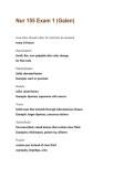 Nur 155 Exam 1 &lpar;Galen&rpar; &vert; Questions and Answers &vert; 2026 Update &vert; 100&percnt; Correct&period;