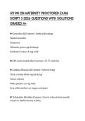 ATI RN OB MATERNITY PROCTORED EXAM SCRIPT 3 2026 QUESTIONS WITH SOLUTIONS GRADED A&plus;