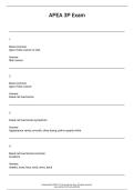 APEA 3P Exam  Questions and answers &vert;  Best Exam  A&plus; 