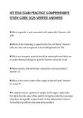 ATI TEAS EXAM PRACTICE COMPREHENSIVE STUDY GUIDE 2026 VERIFIED ANSWERS