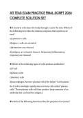 ATI TEAS EXAM PRACTICE FINAL SCRIPT 2026 COMPLETE SOLUTION SET