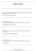 APEA 3P Exam  131 Questions and Answers &vert; Best Exam A&plus;