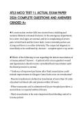 ATLS MCQ TEST 1 L ACTUAL EXAM PAPER 2026 COMPLETE QUESTIONS AND ANSWERS GRADED A&plus;
