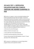 ATLS MCQ TEST 1 L CERTIFICATION EVALUATION EXAMS 2026 COMPLETE QUESTIONS AND ANSWERS GUARANTEED TO PASS