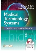 Medical Terminology Systems&colon; A Body Systems Approach &lpar;8th Edition&rpar; by Barbara A&period; Gylys & Mary Ellen Wedding &ndash; Test Bank &vert; Exam-Ready Questions with Complete Coverage &lpar;All 16 Chapters&rpar;  