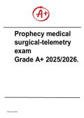 Test Bank for Prophecy Medical Surgical Telemetry Exam &vert; Advanced Cardiac Monitoring & Med-Surg Practice Questions