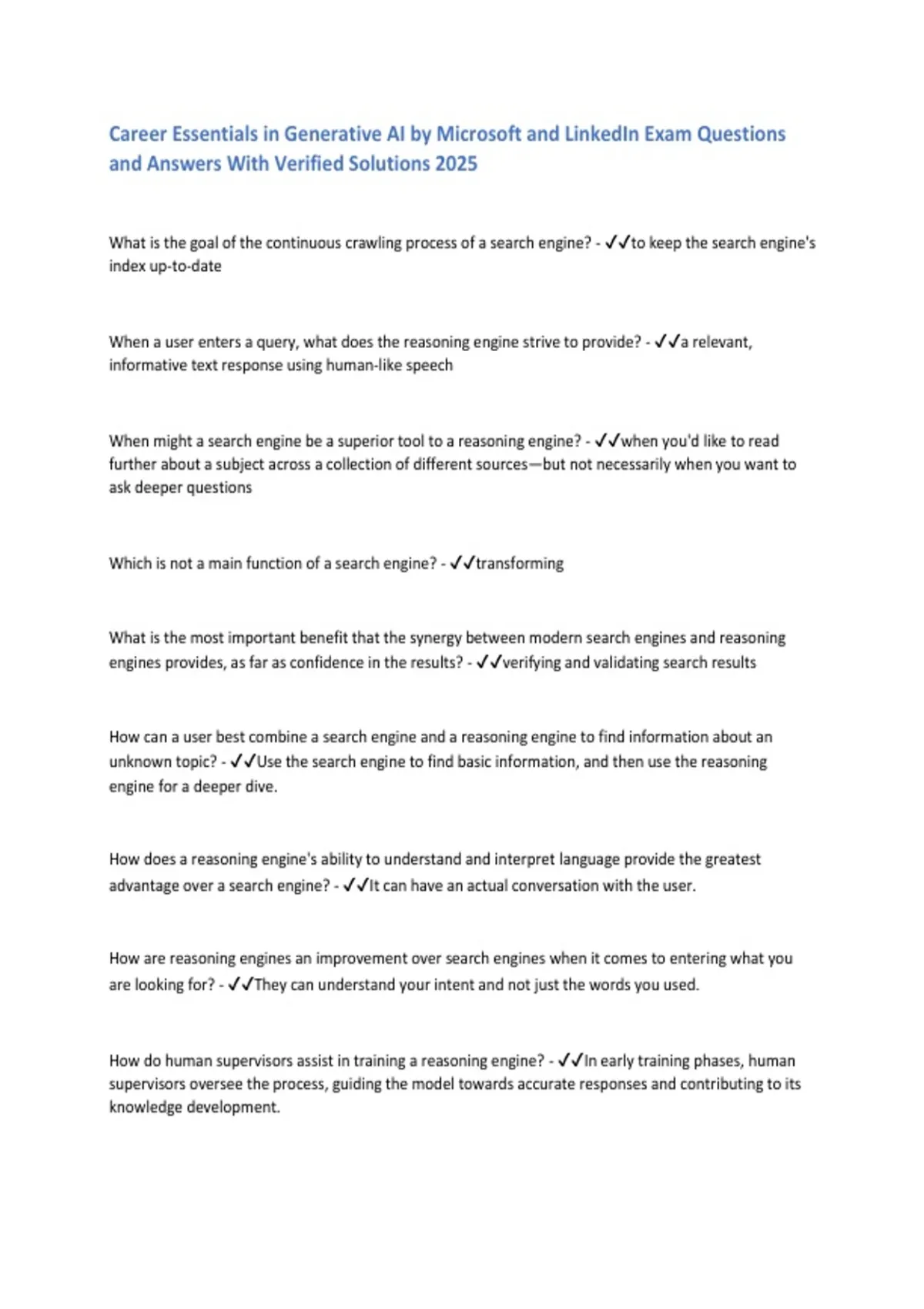 Career Essentials in Generative AI by Microsoft and LinkedIn Exam ...