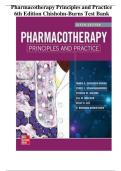 Pharmacotherapy Principles and Practice &lpar;6th Edition&rpar; by Marie A&period; Chisholm-Burns &ndash; Test Bank &vert; Exam-Ready Questions with Complete Chapter Coverage