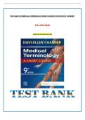 Medical Terminology&colon; A Short Course &ndash; 9th Edition by Davi-Ellen Chabner 9780323824484 &vert; Complete Test Bank with Questions and Answers 