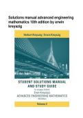 Advanced Engineering Mathematics &lpar;10th Edition&rpar; by Erwin Kreyszig &ndash; Solution Manual &vert; Complete Worked Solutions for All Chapters