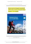 Solution Manual for Managerial Accounting&comma; 8th edition by John Wild&comma; ken Shaw&comma; Barbara Chiappetta&comma; Verified Chapters 1 - 13&comma; Complete Newest Version