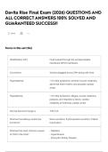 Davita Rise Final Exam &lpar;2026&rpar; QUESTIONS AND ALL CORRECT ANSWERS 100&percnt; SOLVED AND GUARANTEED SUCCESS&excl;&excl;