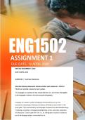 ENG1502 Assignment  1 Due 16 March 2026 - Distinction Guaranteed