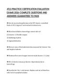 ATLS PRACTICE CERTIFICATION EVALUATION EXAMS 2026 COMPLETE QUESTIONS AND ANSWERS GUARANTEED TO PASS