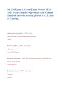 Nu 310 Exam 1 Actual Exam Newest 2026 2027 With Complete Questions And Correct  Detailed answers already graded A&plus;&comma;  Exams  of Nursing 