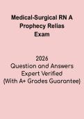 Medical-Surgical RN A Prophecy Relias &vert; Practice Test and Study Guide PDF