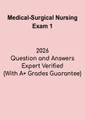 Medical-Surgical Nursing Exam 1 &vert; Study Guide and Practice Questions PDF