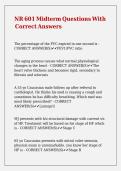 NR 601 Midterm Questions With Correct Answers