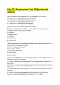 Ohio PTA Jurisprudence Exam 78 Questions and Answers&period;