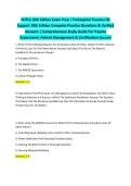 PHTLS 10th Edition Exam Prep &vert; Prehospital Trauma Life Support 10th Edition Complete Practice Questions & Verified Answers &vert; Comprehensive Study Guide For Trauma Assessment&comma; Patient Management & Certification Success