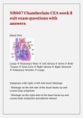 NR667 Chamberlain CEA week 8 exit exam questions with answers