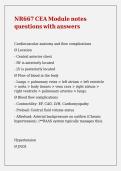 NR667 CEA Module notes questions with answers
