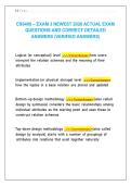 CS6400 &ndash; EXAM 3 NEWEST 2026 ACTUAL EXAM QUESTIONS AND CORRECT DETAILED ANSWERS &lpar;VERIFIED ANSWERS&rpar; 