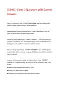CS6400 - Exam 3 Questions With Correct Answers
