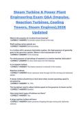 Steam Turbine & Power Plant Engineering Exam Q&A &lpar;Impulse&comma; Reaction Turbines&comma; Cooling Towers&comma; Steam Engines&rpar;&comma;2026 Updated