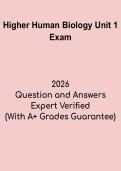 Higher Human Biology Unit 1 Study Notes &vert; Cells&comma; DNA&comma; Proteins and Metabolism Review