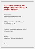 N524 Exam 4 Cardiac and Respiratory Questions With Correct Answers&period;