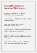 Gainsight Admin Exam Questions With Answers