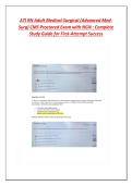 Approved &colon; ATI RN Adult Medical-Surgical &lpar;Advanced Med-Surg&rpar; CMS Proctored Exam with NGN 