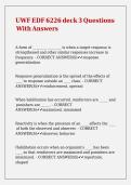 UWF EDF 6226 deck 3 Questions With Answers&period;