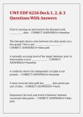 UWF EDF 6226 Deck 1&comma; 2&comma; & 3 Questions With Answers