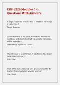 EDF 6226 Modules 1-3 Questions With Answers&period;