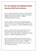 ATI- Gas Exchange and Oxygenation Exam Questions With Correct Answers