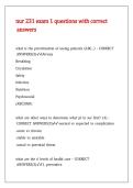 nur 231 exam 1 questions with correct answers 