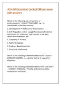JCH-NACA Animal Control Officer I exam with answers