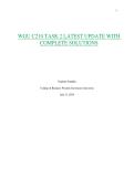 WGU C210 TASK 2 LATEST UPDATE WITH COMPLETE SOLUTIONS